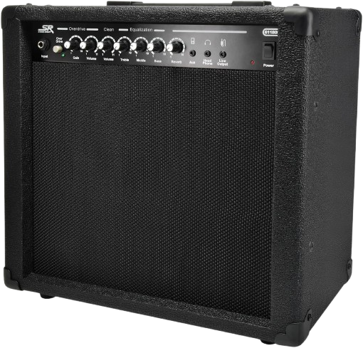 Guitar Combo Amplifier - Black, 40-Watt, Spring Reverb
